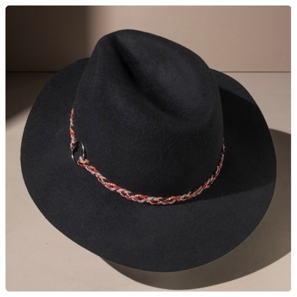 ❤️ 100% Wool felt panama with braided O-ring band hat - Picture 7 of 9